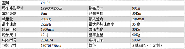 电动永宁尘推车C4102